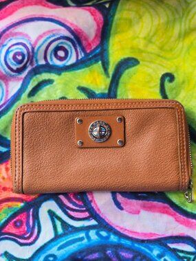 Marc jacobs brown leather wallet